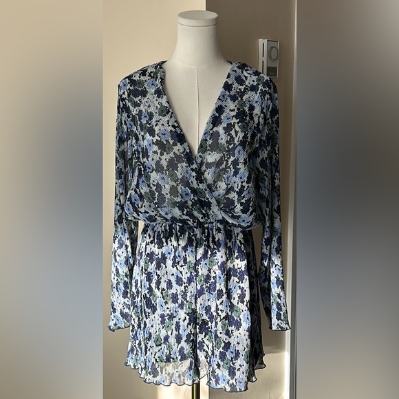 ZARA printed pleated romper size extra small - Picture 5 of 11
